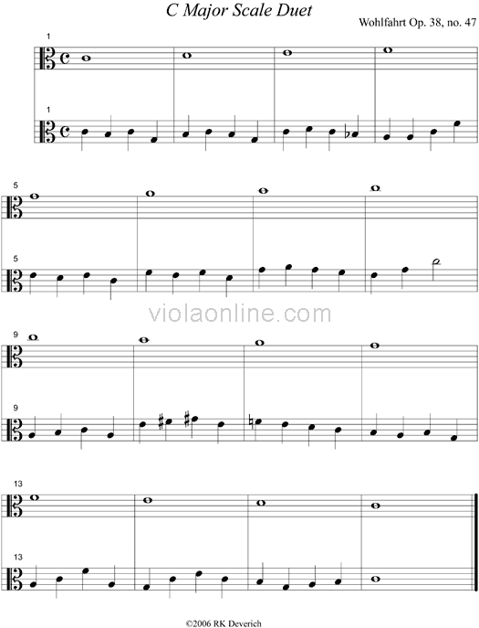 C Major Scale Duet