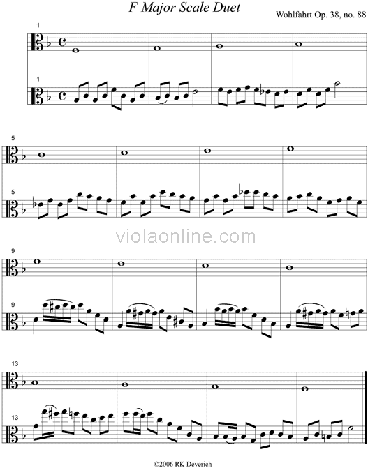 F Major Scale Duet