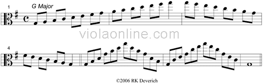 b flat major 3 octave scale violin